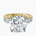 Pre-Designed 10kt Yellow Gold Celeste Side Oval Lab Diamond Eternity Ring