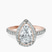 Anastasia Halo Lab Diamond Engagement Ring in 9ct Rose Gold
