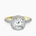 Pre-Designed 14ct Yellow Gold Anastasia Halo Lab Diamond Ring