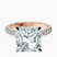 Pre-Designed 14kt Rose Gold Sara Tapered Eternity Lab Diamond Ring