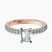 Pre-Designed 10kt Rose Gold Sara Tapered Eternity Lab Diamond Ring