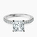 Sara Tapered Eternity Lab Diamond Engagement Ring in 10kt White Gold
