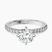 Pre-Designed 10kt White Gold Sara Tapered Eternity Lab Diamond Ring