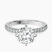 Sara Tapered Eternity Lab Diamond Engagement Ring in 10kt White Gold