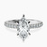 Pre-Designed 10kt White Gold Sara Tapered Eternity Lab Diamond Ring