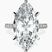 Pre-Designed Platinum Sara Tapered Eternity Lab Diamond Ring