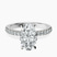 Sara Tapered Eternity Lab Diamond Engagement Ring in 10kt White Gold