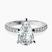 Sara Tapered Eternity Lab Diamond Engagement Ring in 9ct White Gold