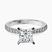 Pre-Designed 10kt White Gold Sara Tapered Eternity Lab Diamond Ring