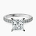 Sara Tapered Eternity Lab Diamond Engagement Ring in 10kt White Gold