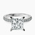 Pre-Designed Platinum Sara Tapered Eternity Lab Diamond Ring