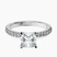 Pre-Designed 10kt White Gold Sara Tapered Eternity Lab Diamond Ring