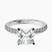 Sara Tapered Eternity Lab Diamond Engagement Ring in 9ct White Gold