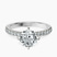 Pre-Designed 10kt White Gold Sara Tapered Eternity Lab Diamond Ring