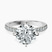 Pre-Designed 10kt White Gold Sara Tapered Eternity Lab Diamond Ring