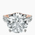Pre-Designed 10kt Rose Gold Danica Side Oval Lab Diamond Eternity Ring