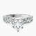 Pre-Designed 14kt White Gold Danica Side Oval Lab Diamond Eternity Ring