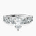 Pre-Designed Platinum Danica Side Oval Lab Diamond Eternity Ring