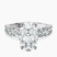 Pre-Designed Platinum Danica Side Oval Lab Diamond Eternity Ring