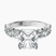 Pre-Designed Platinum Danica Side Oval Lab Diamond Eternity Ring