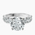 Pre-Designed 18kt White Gold Danica Side Oval Lab Diamond Eternity Ring