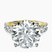 Pre-Designed 10kt Yellow Gold Danica Side Oval Lab Diamond Eternity Ring