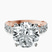 Pre-Designed 14kt Rose Gold Lillian Side Oval Lab Diamond Eternity Ring