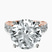 Pre-Designed 18kt Rose Gold Lillian Side Oval Lab Diamond Eternity Ring