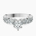 Pre-Designed Platinum Lillian Side Oval Lab Diamond Eternity Ring