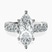 Pre-Designed Platinum Lillian Side Oval Lab Diamond Eternity Ring