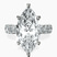 Pre-Designed Platinum Lillian Side Oval Lab Diamond Eternity Ring