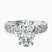 Pre-Designed 10kt White Gold Lillian Side Oval Lab Diamond Eternity Ring