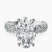 Pre-Designed Platinum Lillian Side Oval Lab Diamond Eternity Ring