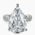 Pre-Designed 10kt White Gold Lillian Side Oval Lab Diamond Eternity Ring