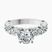 Pre-Designed 10kt White Gold Lillian Side Oval Lab Diamond Eternity Ring