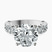 Pre-Designed 10kt White Gold Lillian Side Oval Lab Diamond Eternity Ring
