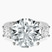Pre-Designed 10kt White Gold Kinsley Three Stone Side Cushion Lab Diamond Ring