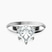 Eloise Solitaire Knife Edge Lab Diamond Engagement Ring in 9ct White Gold