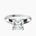 Eloise Solitaire Knife Edge Lab Diamond Engagement Ring in 10kt White Gold