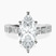 Pre-Designed 10kt White Gold Cheryl Side Stone Lab Diamond Ring