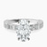 Cheryl Side Stone Lab Diamond Engagement Ring in 10kt White Gold