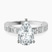 Cheryl Side Stone Lab Diamond Engagement Ring in 10kt White Gold