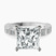 Pre-Designed 10kt White Gold Cheryl Side Stone Lab Diamond Ring
