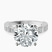 Pre-Designed 10kt White Gold Cheryl Side Stone Lab Diamond Ring