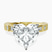 Pre-Designed 10kt Yellow Gold Cheryl Side Stone Lab Diamond Ring