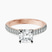 Pre-Designed 18kt Rose Gold Amy Tapered Eternity Lab Diamond Ring