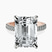 Pre-Designed 10kt Rose Gold Amy Tapered Eternity Lab Diamond Ring
