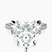 Pre-Designed 10kt Rose Gold Amy Tapered Eternity Lab Diamond Ring