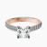 Pre-Designed 14kt Rose Gold Amy Tapered Eternity Lab Diamond Ring