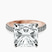 Pre-Designed 18kt Rose Gold Amy Tapered Eternity Lab Diamond Ring